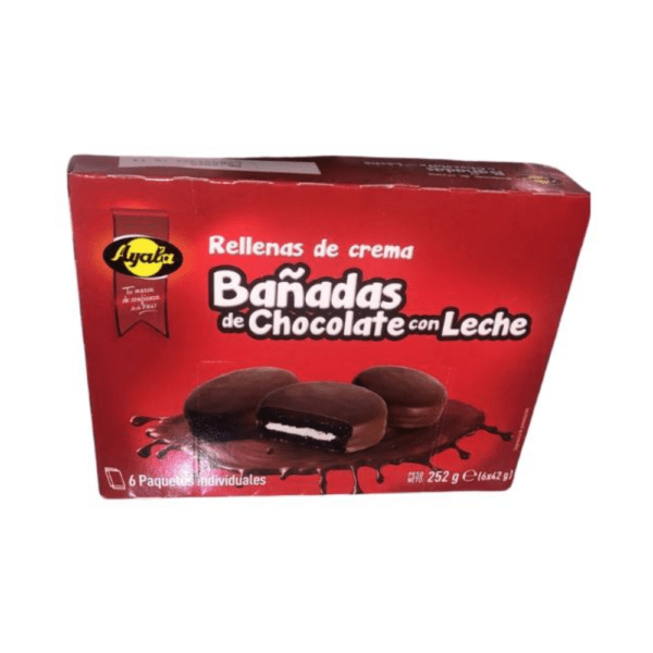 Galletas bañadas chocolate/leche Ayala